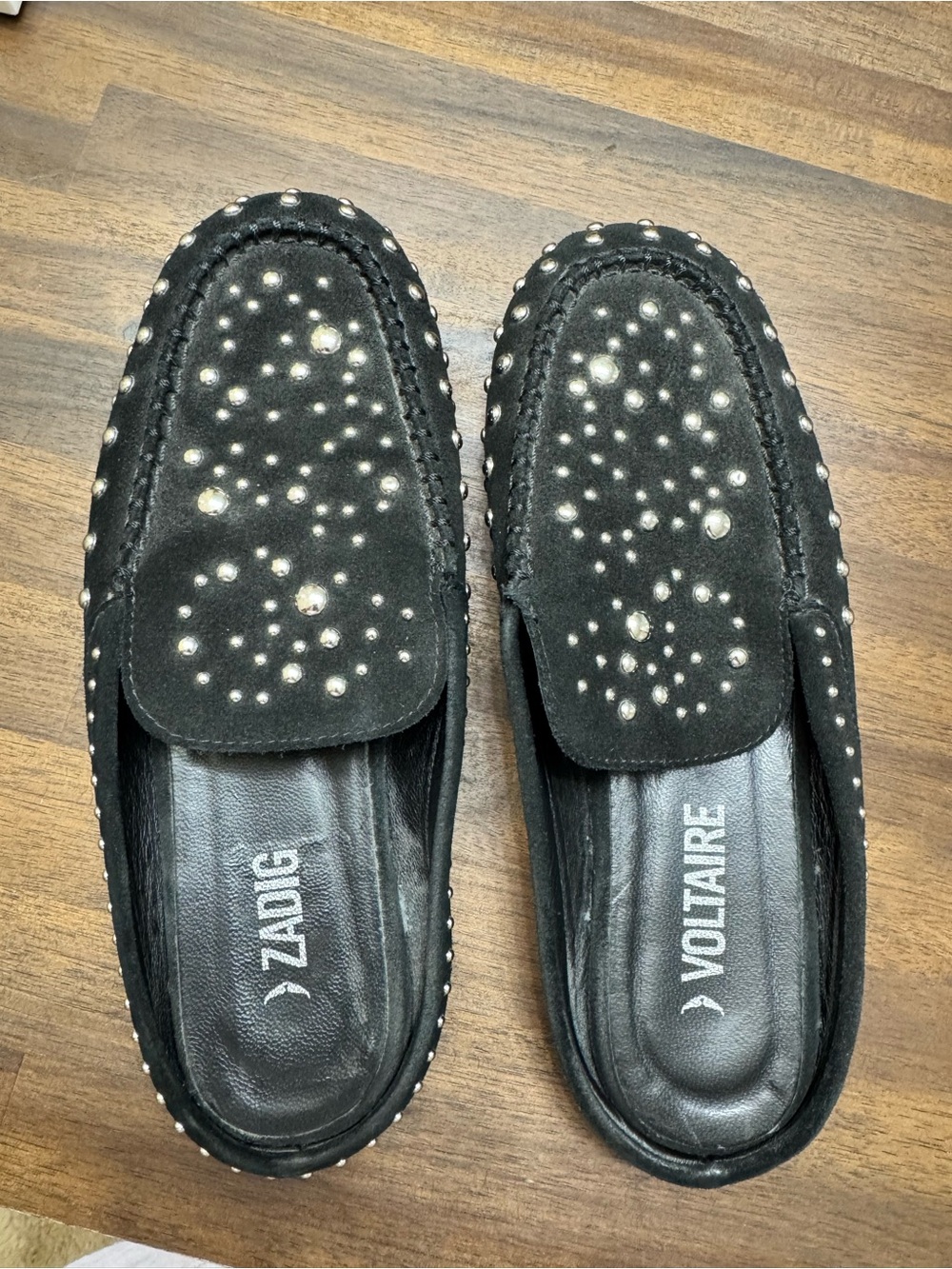 Zadig & Voltaire sleeper dream studs mules